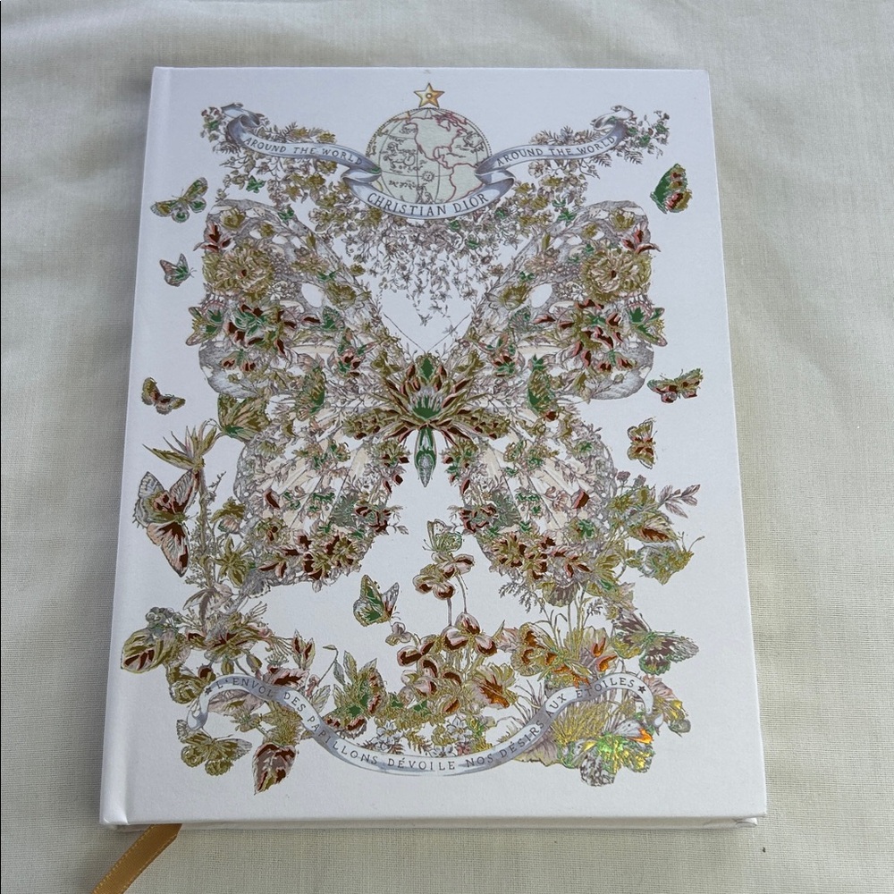 Dior Hardcover Around The World Notebook- Green NEW - Picture 3 of 10